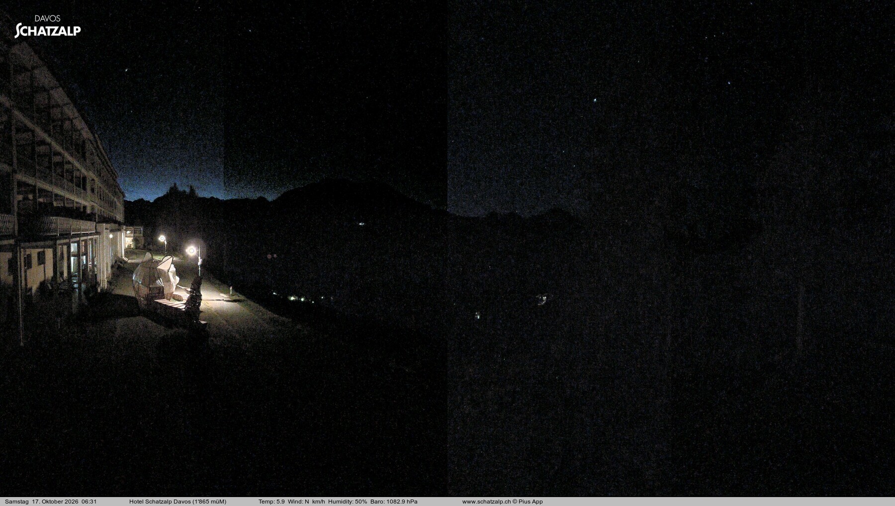 Archiv Foto Webcam Hotel Schatzalp, Davos