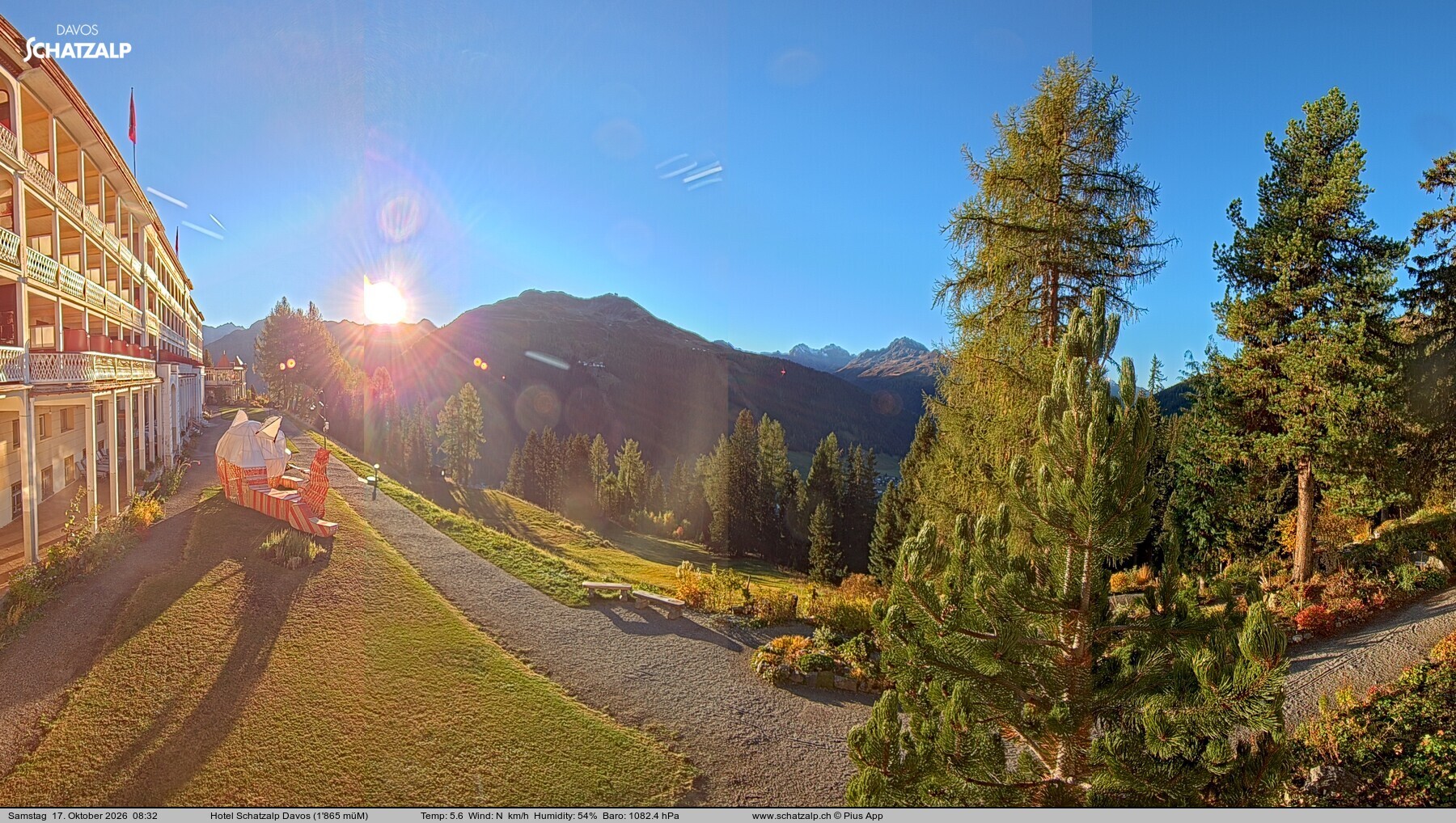 Archiv Foto Webcam Hotel Schatzalp, Davos
