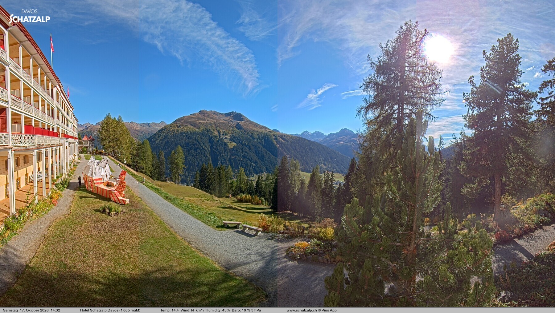 Archiv Foto Webcam Hotel Schatzalp, Davos