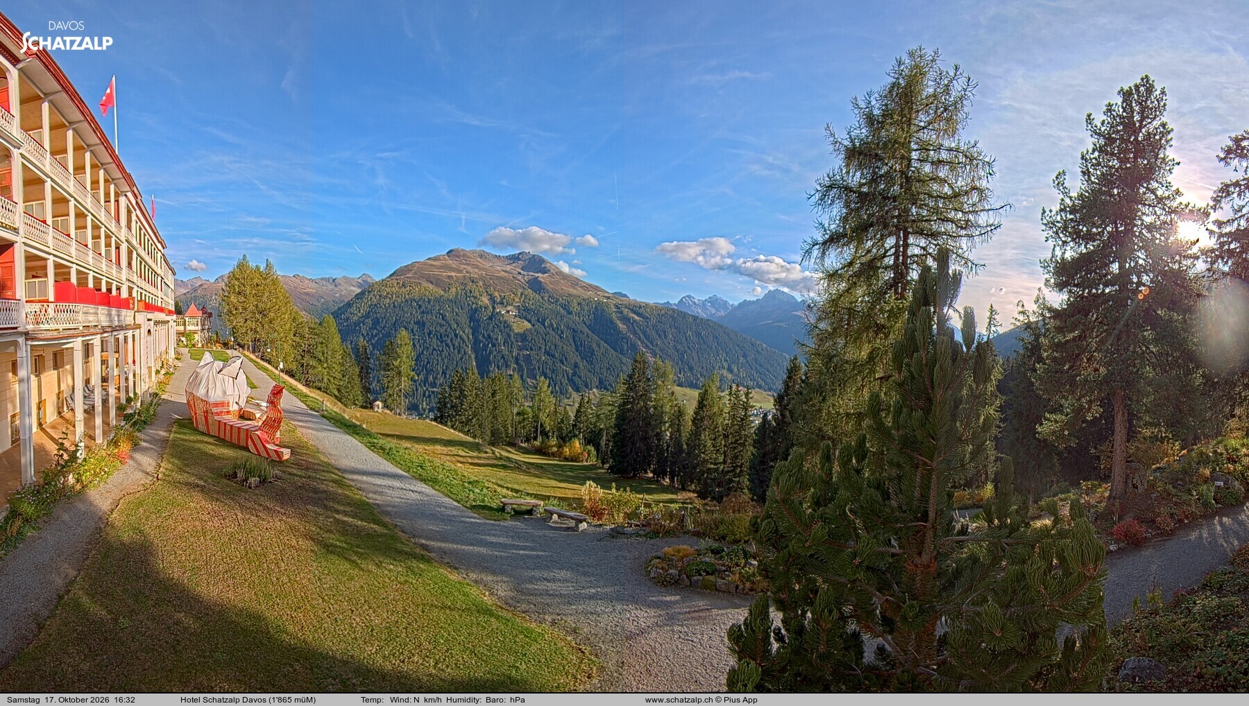 Archiv Foto Webcam Hotel Schatzalp, Davos