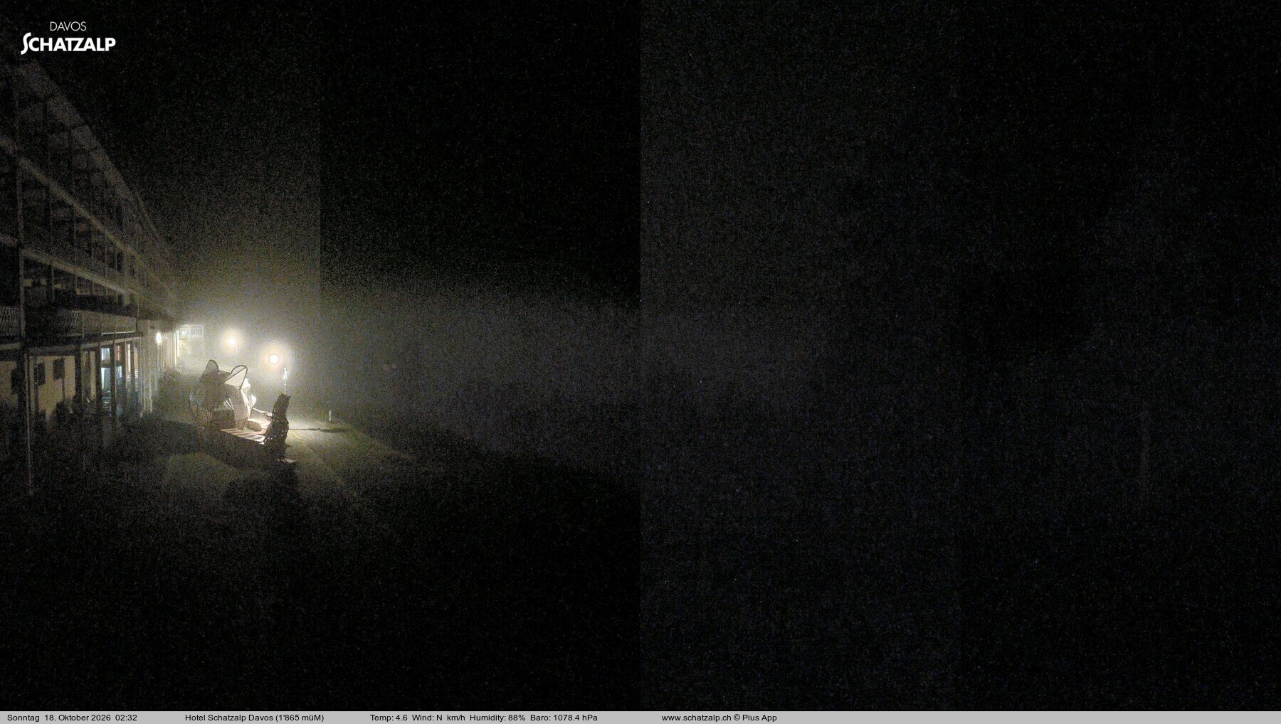 Archived image Webcam Schatzalp Hotel, Davos