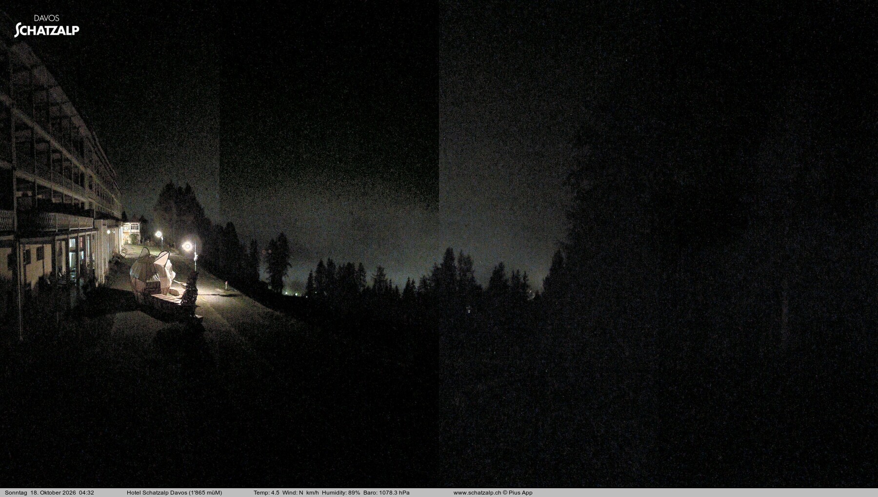Archived image Webcam Schatzalp Hotel, Davos