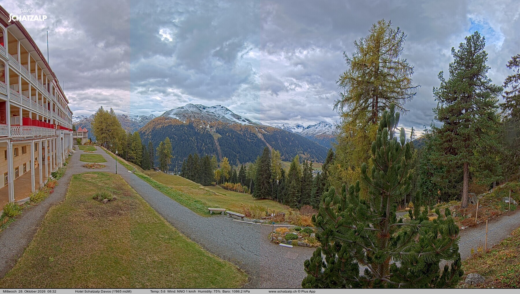 Archiv Foto Webcam Hotel Schatzalp, Davos
