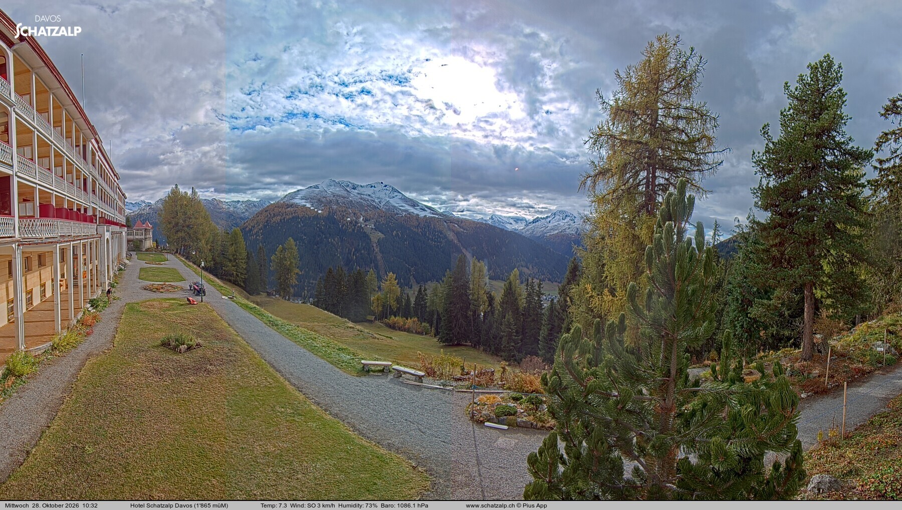 Archiv Foto Webcam Hotel Schatzalp, Davos