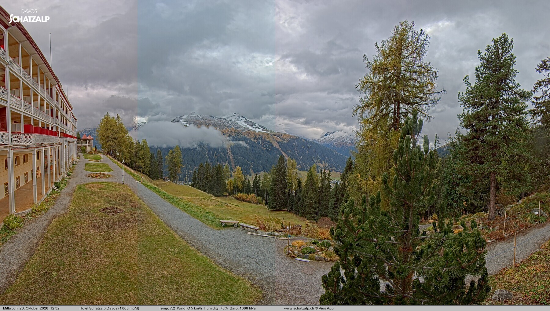 Archiv Foto Webcam Hotel Schatzalp, Davos