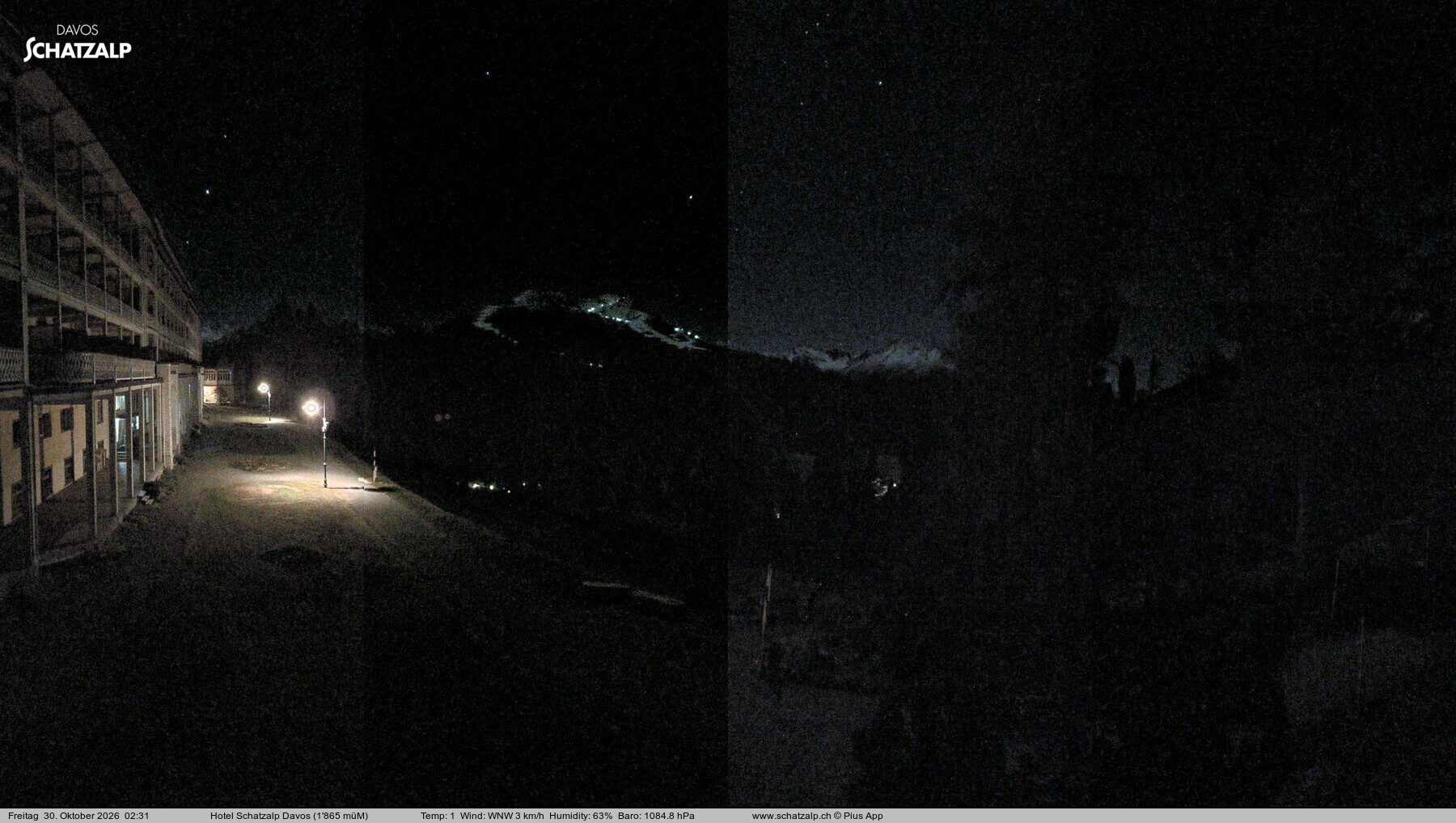Archived image Webcam Schatzalp Hotel, Davos