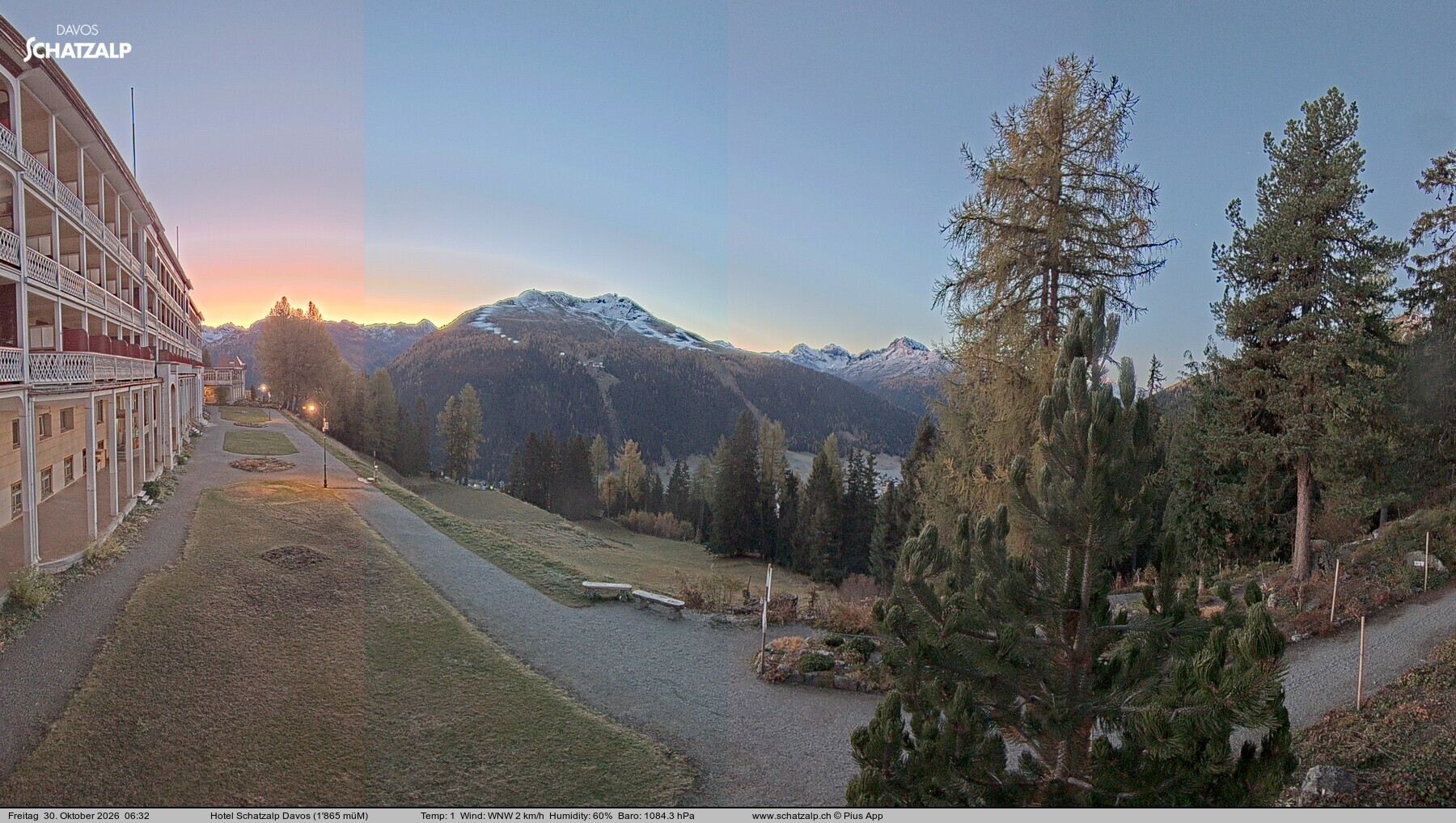Archiv Foto Webcam Hotel Schatzalp, Davos