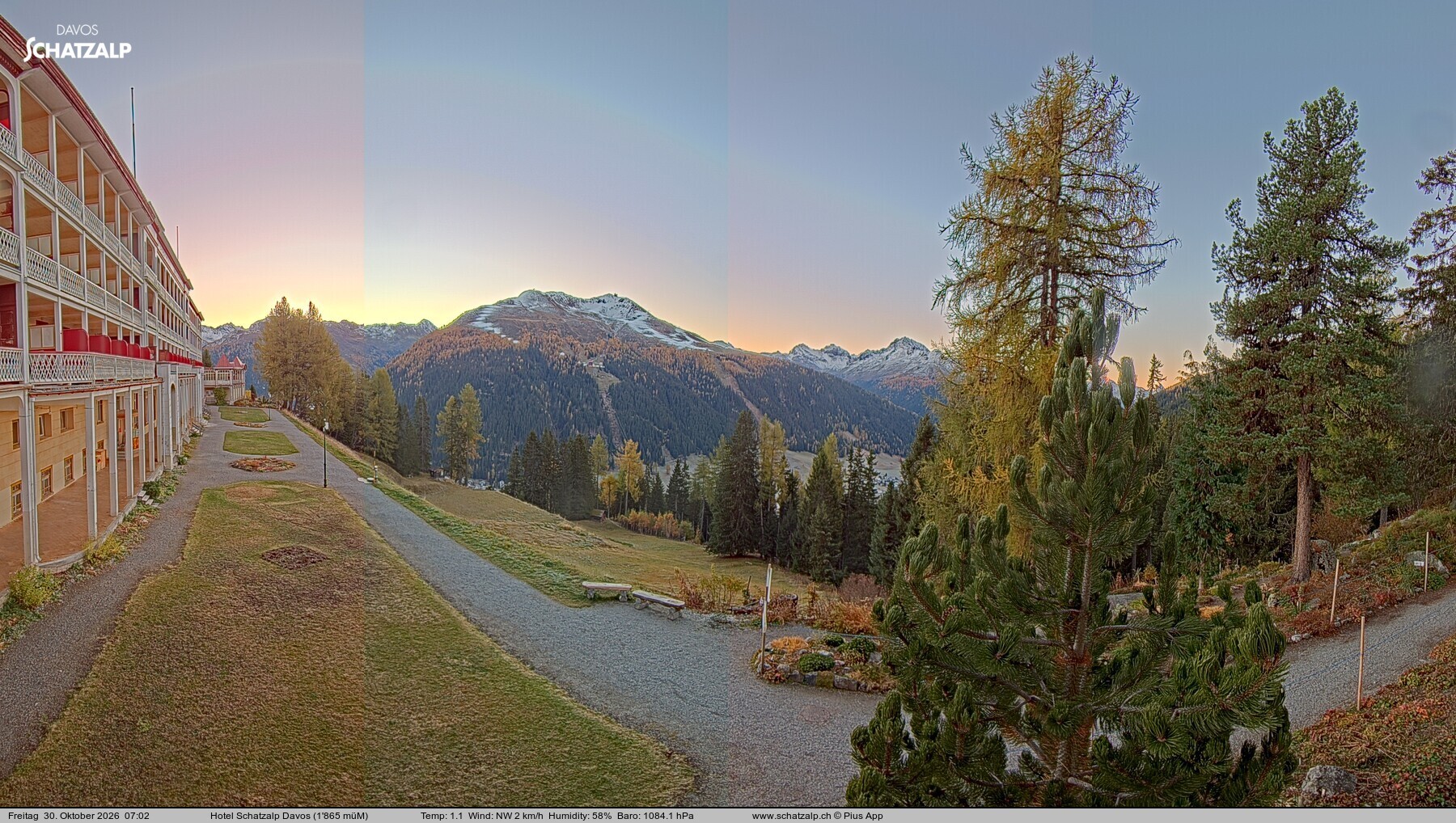 Archiv Foto Webcam Hotel Schatzalp, Davos