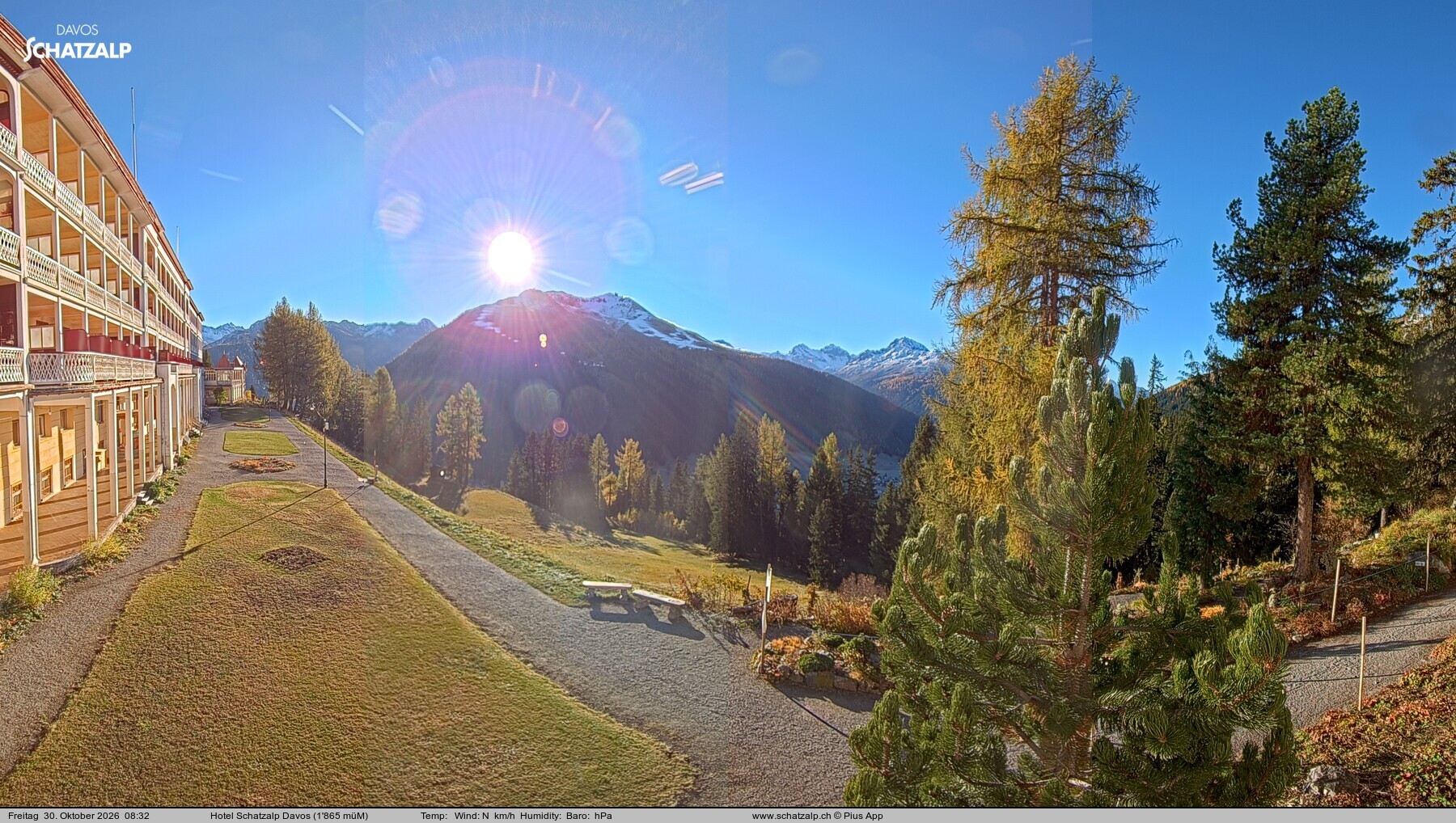 Archiv Foto Webcam Hotel Schatzalp, Davos