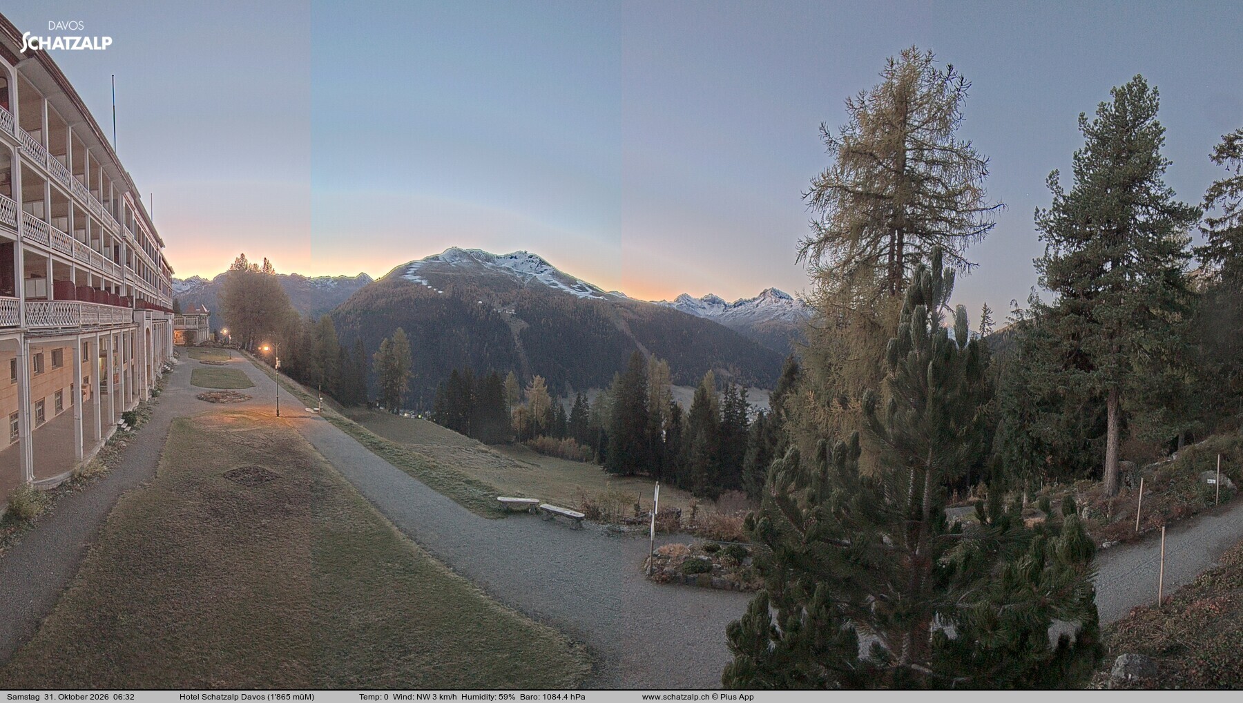 Archiv Foto Webcam Hotel Schatzalp, Davos
