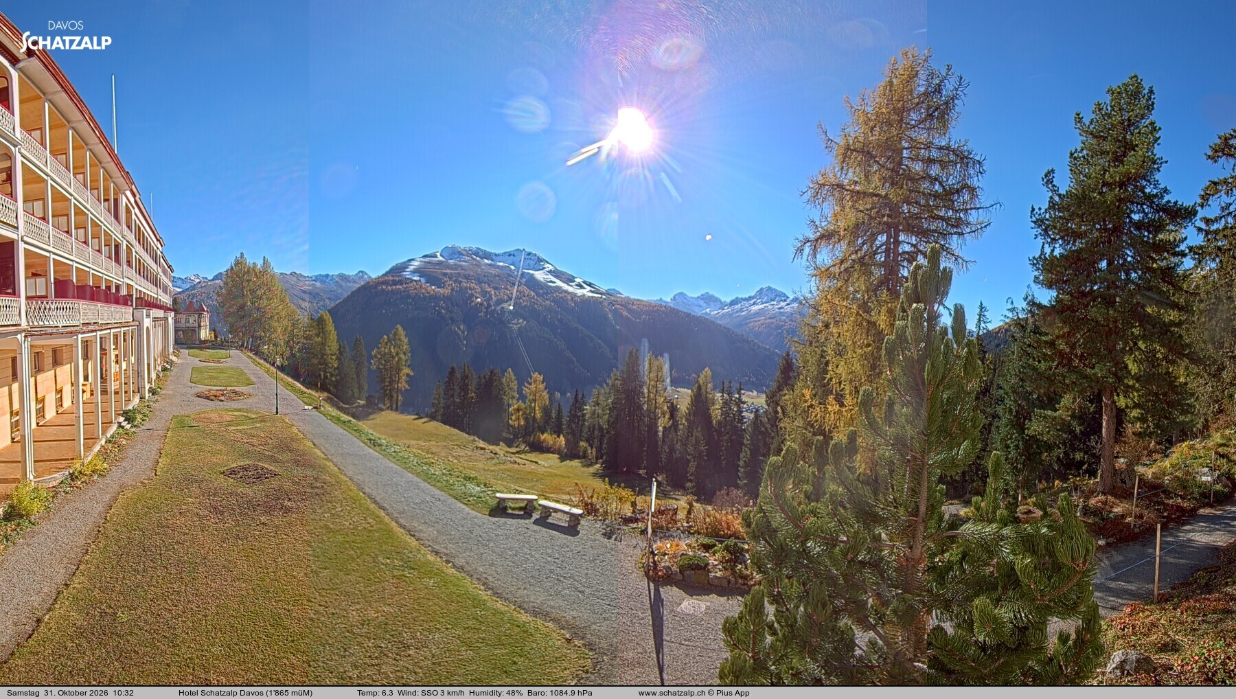 Archiv Foto Webcam Hotel Schatzalp, Davos