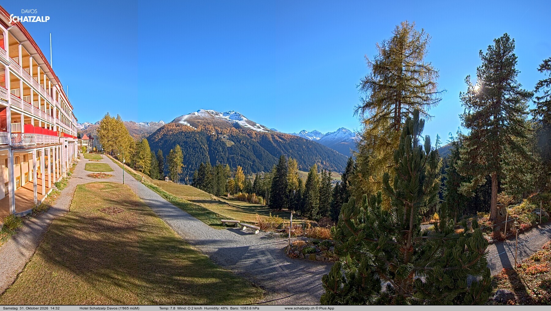 Archiv Foto Webcam Hotel Schatzalp, Davos