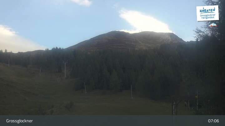 Archiv Foto Webcam Heiligenblut am Großglockner: Mittelstation Rossbach-Schareck