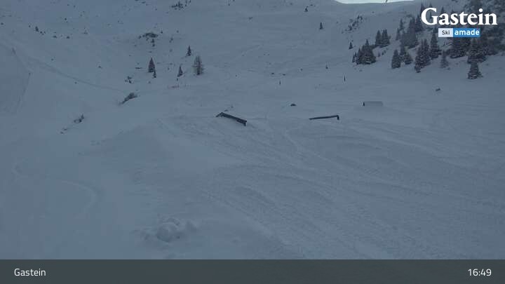 Archiv Foto Webcam Bad Gastein - Snowpark Stubnerkogel