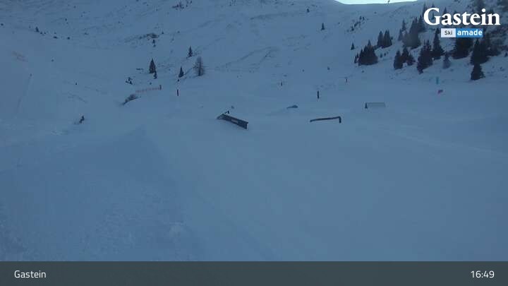 Archiv Foto Webcam Bad Gastein - Snowpark Stubnerkogel