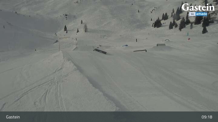 Archiv Foto Webcam Bad Gastein - Snowpark Stubnerkogel