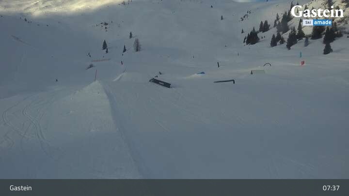 Archived image Webcam Bad Gastein - Snowpark Stubnerkogel