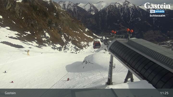 Archiv Foto Webcam Ausblick Schlossalm (Bad Hofgastein)