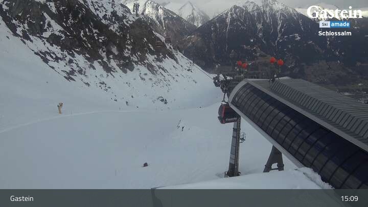 Archiv Foto Webcam Ausblick Schlossalm (Bad Hofgastein)