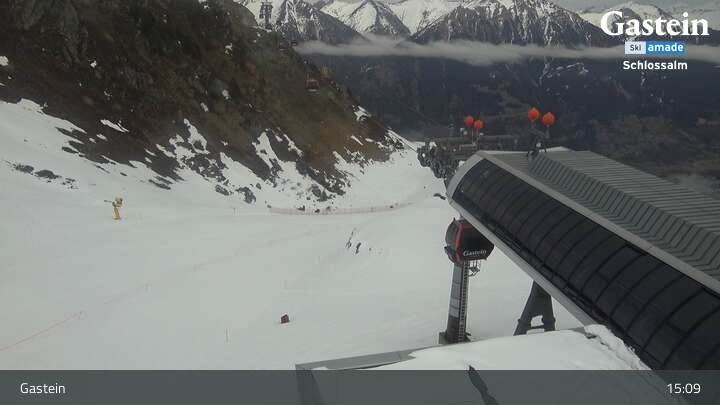 Archiv Foto Webcam Ausblick Schlossalm (Bad Hofgastein)