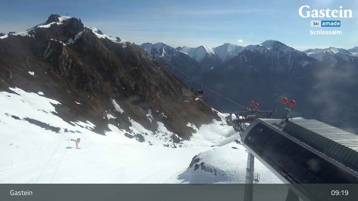 Archiv Foto Webcam Ausblick Schlossalm (Bad Hofgastein)
