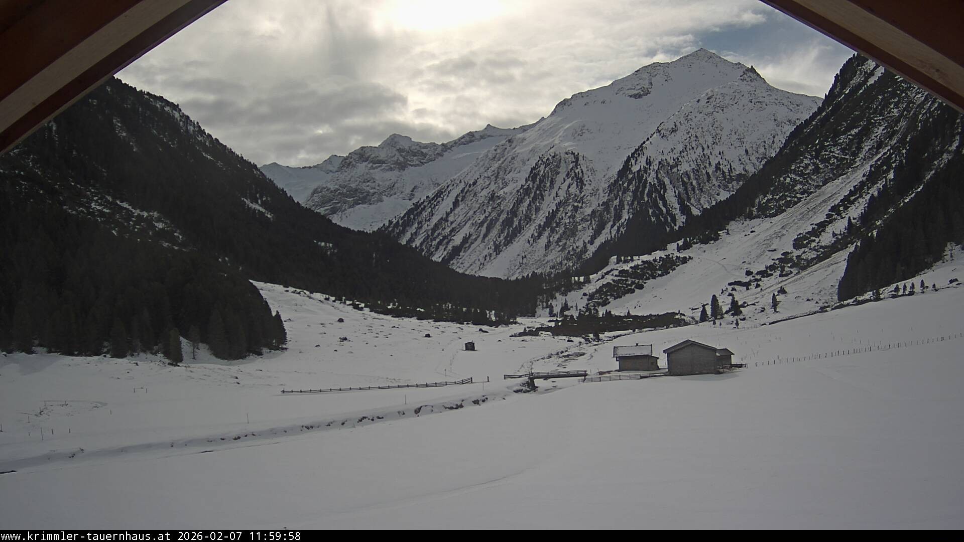 Archiv Foto Webcam Krimmler Tauernhaus Süd (1.622 Meter)