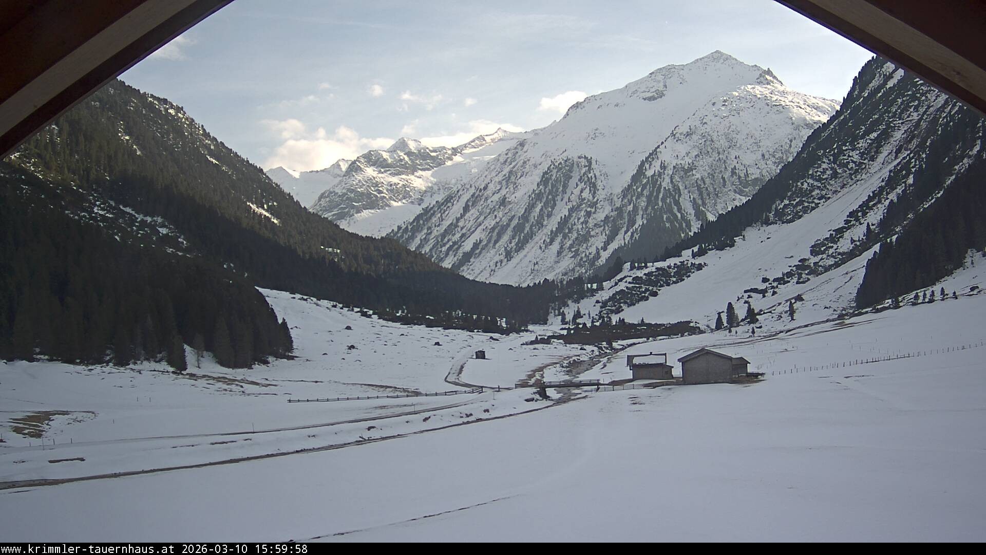 Archiv Foto Webcam Krimmler Tauernhaus Süd (1.622 Meter)