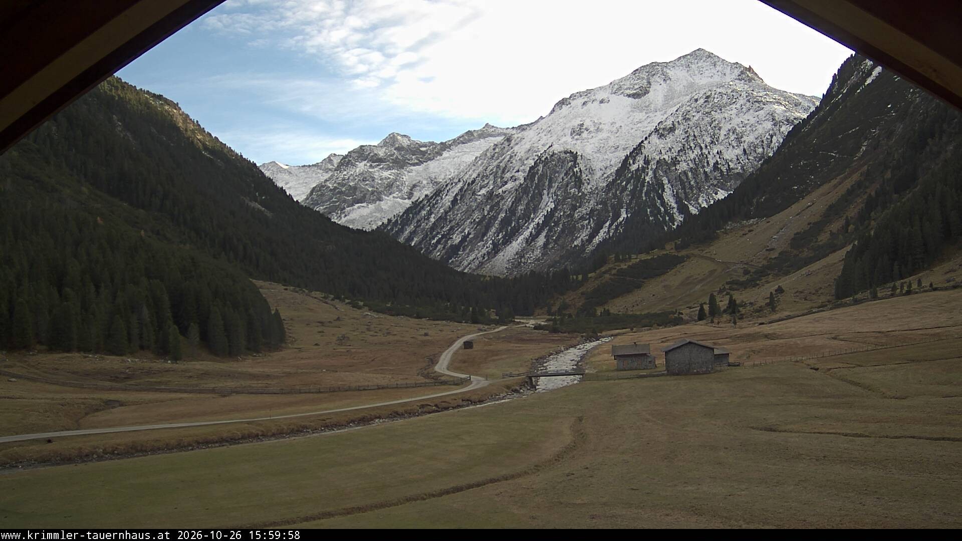 Archiv Foto Webcam Krimmler Tauernhaus Süd (1.622 Meter)