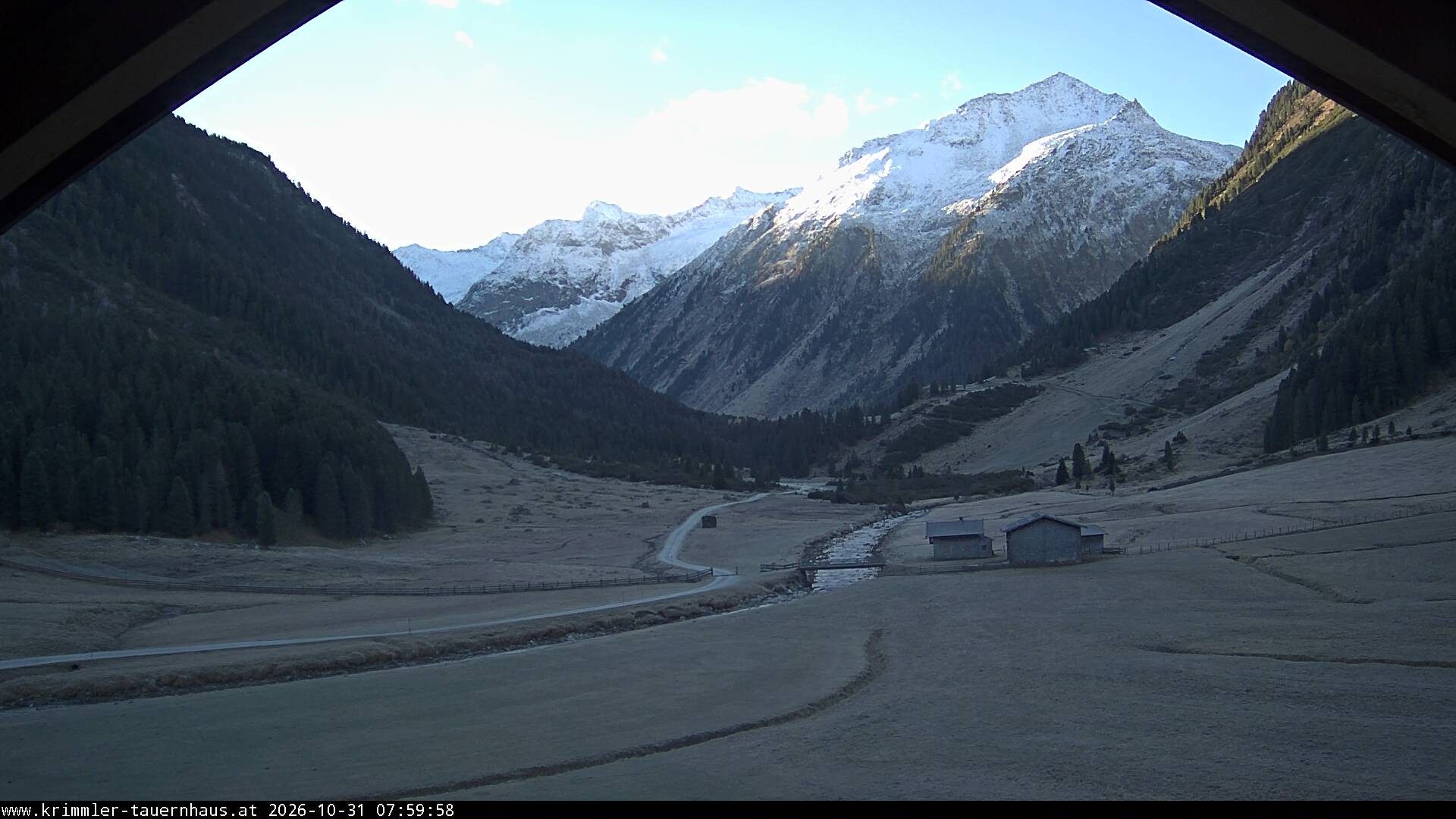 Archiv Foto Webcam Krimmler Tauernhaus Süd (1.622 Meter)