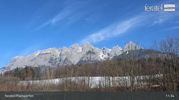 Archiv Foto Webcam Burg Hohenwerfen im Salzburger Land