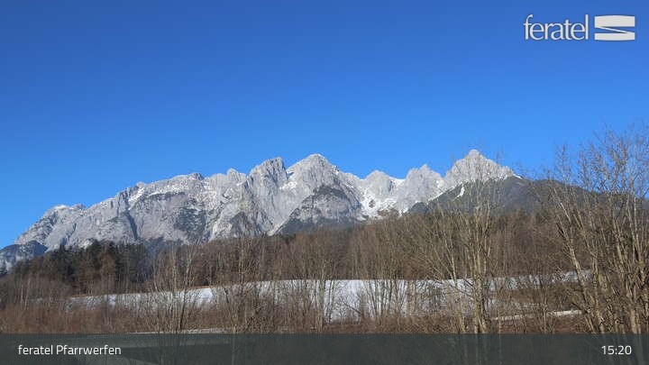 Archiv Foto Webcam Burg Hohenwerfen im Salzburger Land