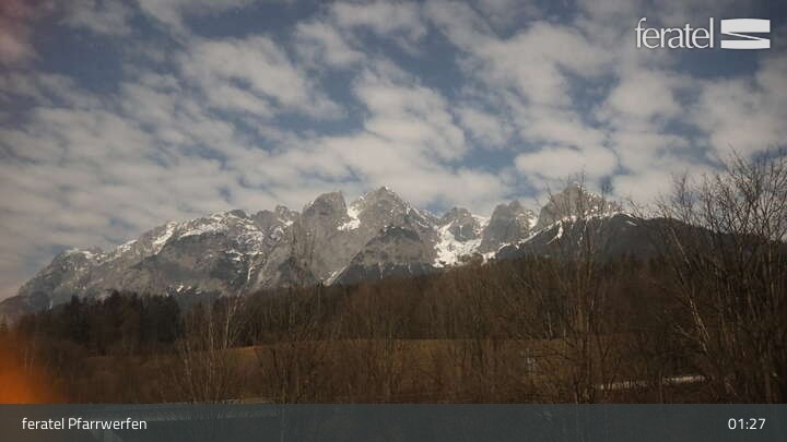 Archiv Foto Webcam Burg Hohenwerfen im Salzburger Land