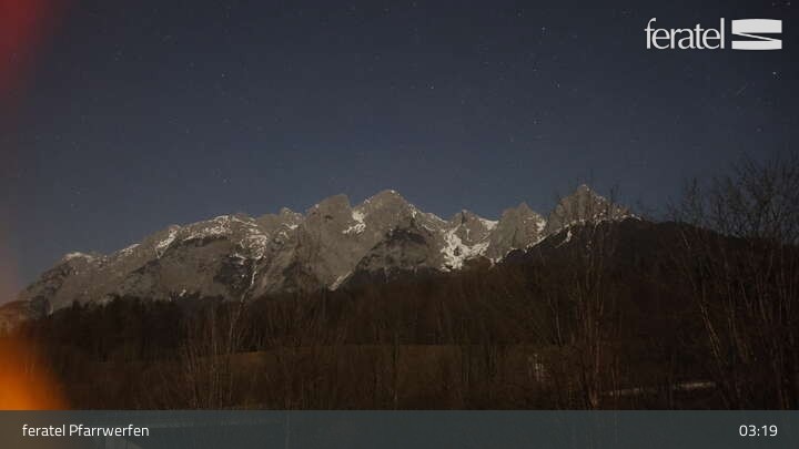 Archiv Foto Webcam Burg Hohenwerfen im Salzburger Land
