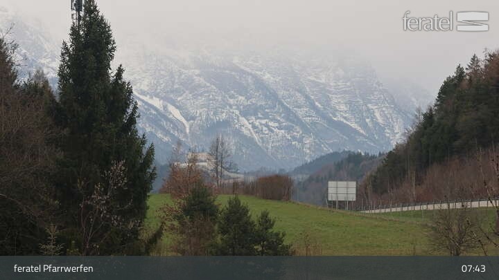 Archiv Foto Webcam Burg Hohenwerfen im Salzburger Land