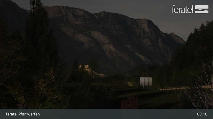 Archiv Foto Webcam Burg Hohenwerfen im Salzburger Land