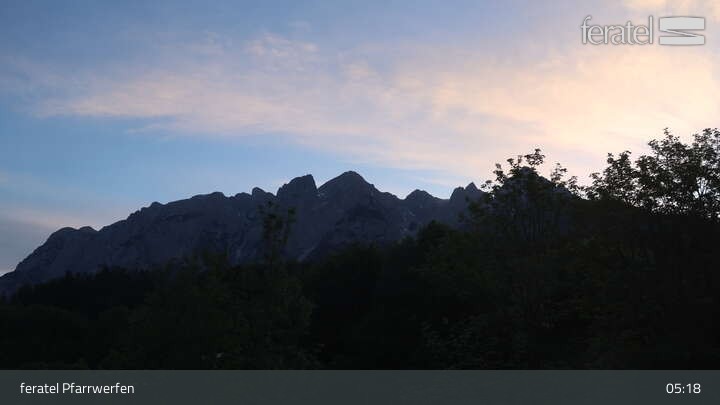 Archived image Webcam Castle Hohenwerfen (Pfarrwerfen