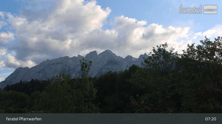 Archiv Foto Webcam Burg Hohenwerfen im Salzburger Land