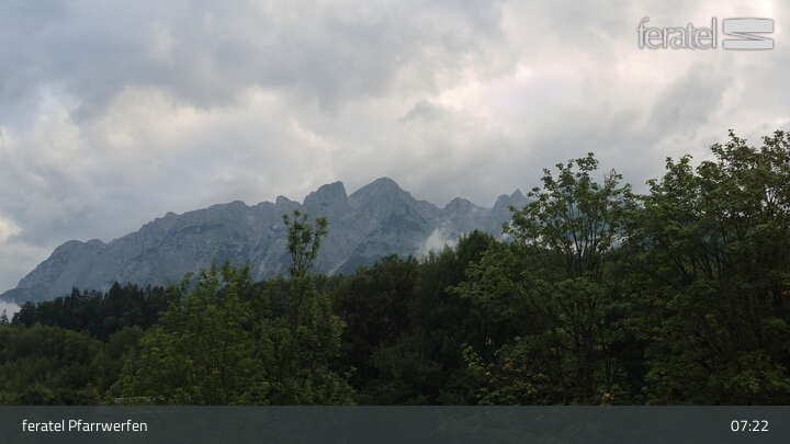 Archiv Foto Webcam Burg Hohenwerfen im Salzburger Land