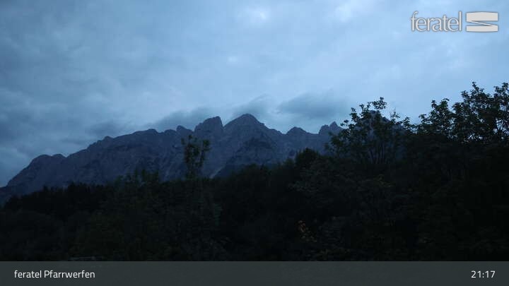 Archived image Webcam Castle Hohenwerfen (Pfarrwerfen