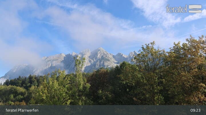 Archiv Foto Webcam Burg Hohenwerfen im Salzburger Land