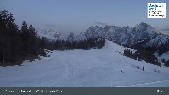 Archiv Foto Webcam Russbach - Dachstein West - Snowpark