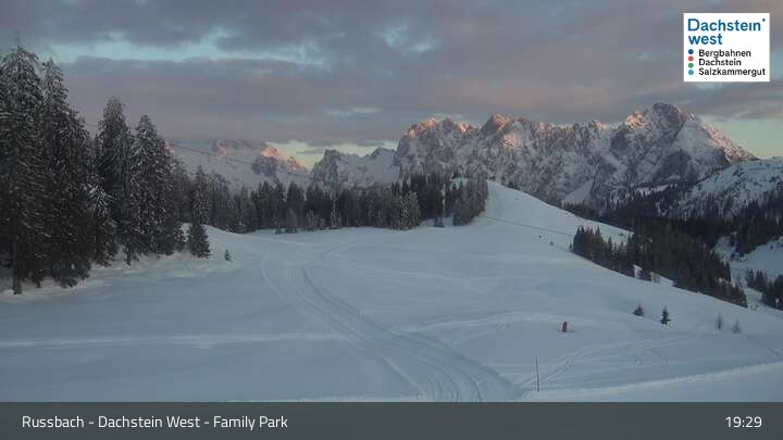 Archiv Foto Webcam Russbach - Dachstein West - Snowpark