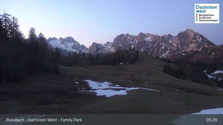 Archiv Foto Webcam Russbach - Dachstein West - Snowpark