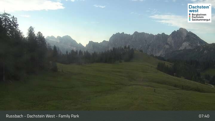 Archived image Webcam Russbach - Dachstein West - Terrain Park
