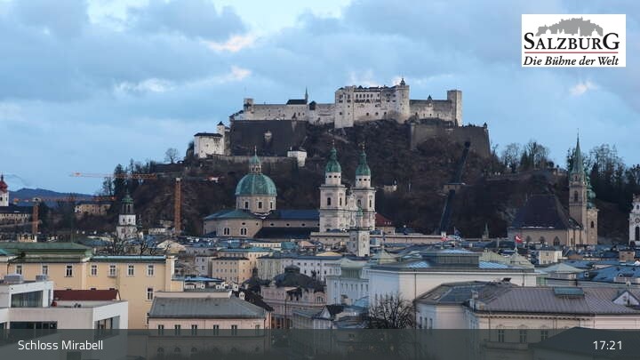 Archiv Foto Webcam Salzburg: Schloss Mirabell