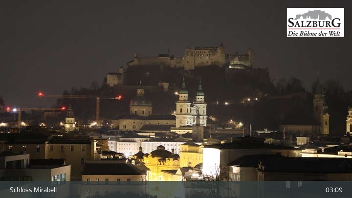 Archived image Webcam Salzburg: Mirabell Palace