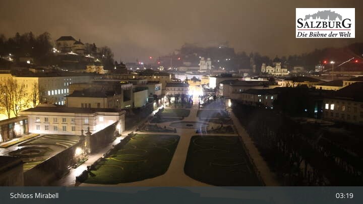 Archived image Webcam Salzburg: Mirabell Palace