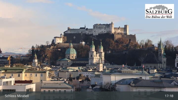 Archiv Foto Webcam Salzburg: Schloss Mirabell