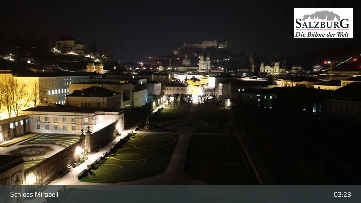 Archived image Webcam Salzburg: Mirabell Palace
