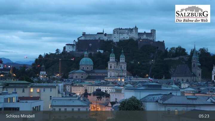 Archived image Webcam Salzburg: Mirabell Palace